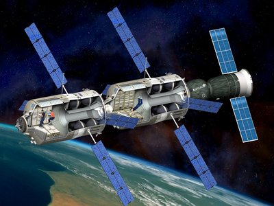 Орбитальная космическая станция (Mini Space Station). C сайта http://www.esa.int/