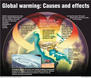 Эффекты глобального потепления. С сайта http://www.effectofglobalwarming.com/ (кликните картинку для увеличения)