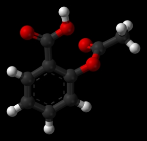 3D-модель молекулы аспирина. (кликните картинку для увеличения)