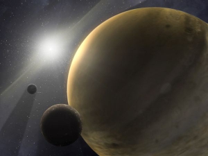 Подобный Юпитеру газовый гигант на дальней стабильной орбите иной звезды в представлении художников. (Изображение НАСА) (кликните картинку для увеличения)