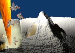 Трехмерная модель вершины Маттерхорн (Швейцария), созданная при помощи
новой методики - сканирующей зондовой литографии. (кликните картинку для увеличения)