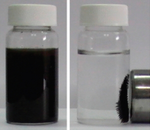 Процесс выделения мышьяка из питьевой воды при помощи оксида графена. (кликните картинку для увеличения)