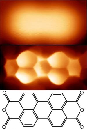 Изображение молекулярной структуры, полученное при помощи новой методики. (кликните картинку для увеличения)