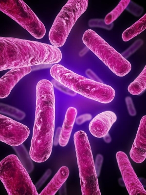 Художественное изображение Bacillus subtilis. (кликните картинку для увеличения)