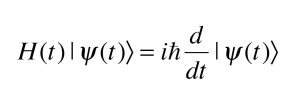 Уравнение Шредингера, лежащее в основе квантовой физики. (кликните картинку для увеличения)