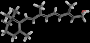 3D-модель строения ретинола. (кликните картинку для увеличения)
