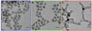 Процесс роста нанокристаллических зерен теллурида кадмия при формировании тонкой пленки. (кликните картинку для увеличения)