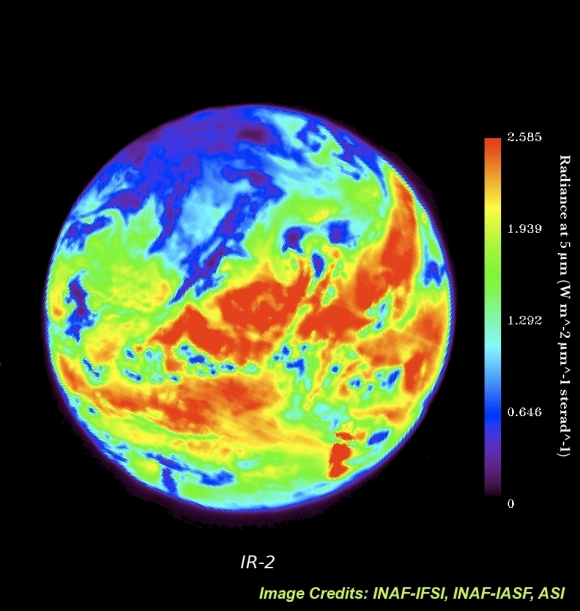 Спектральный снимок Земли с инструмента VIRTIS [IR-2]